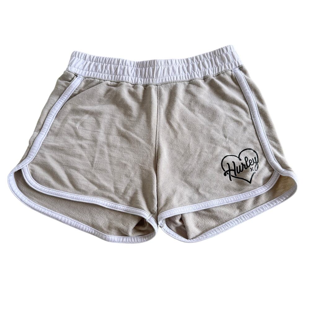Hurley Girls Heart Gray Heather Size XL (13–15 Years) Logo Shorts